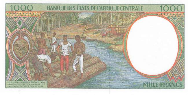 1000 Francs p.602Pg Tschad